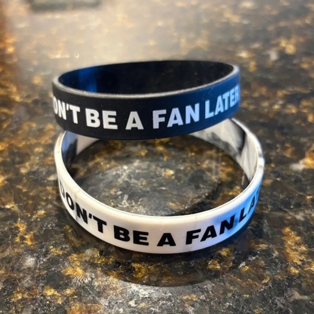 Adidas x Overtime Black and White Wristbands